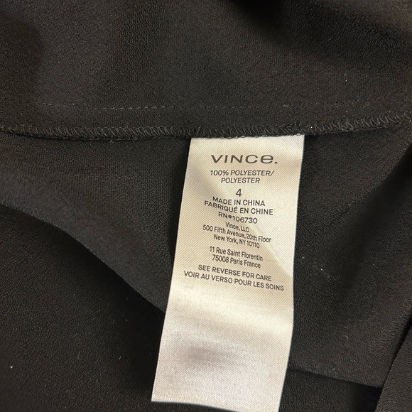 Vince Charcoal Midi Skirt with Side Slit in Black Size 4 - Picture 5 of 7